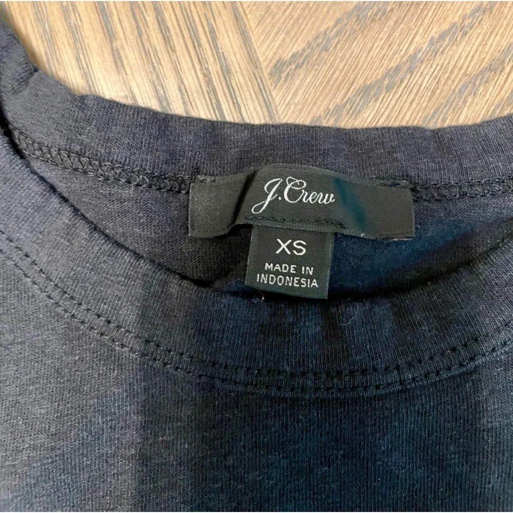 J. Crew Black Tie-Back Tank Top